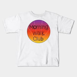 Morning Walk Club Kids T-Shirt